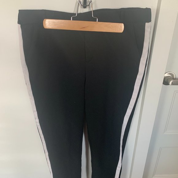 Zara black pants with white stripe - Picture 3 of 4